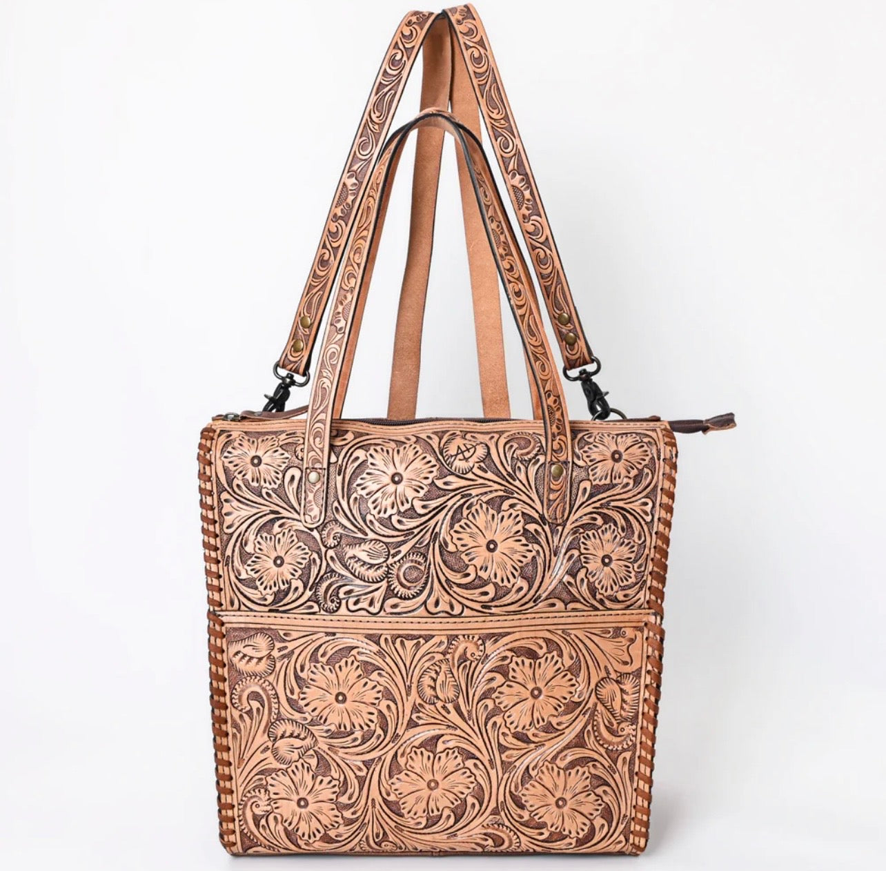 Tooled leather AD Bag/backpack