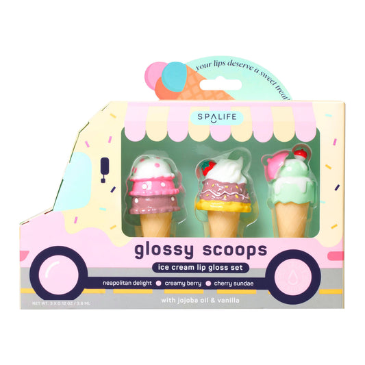 My Spa Life - Glossy Scoops Ice cream Lip Gloss Trio Gift Set