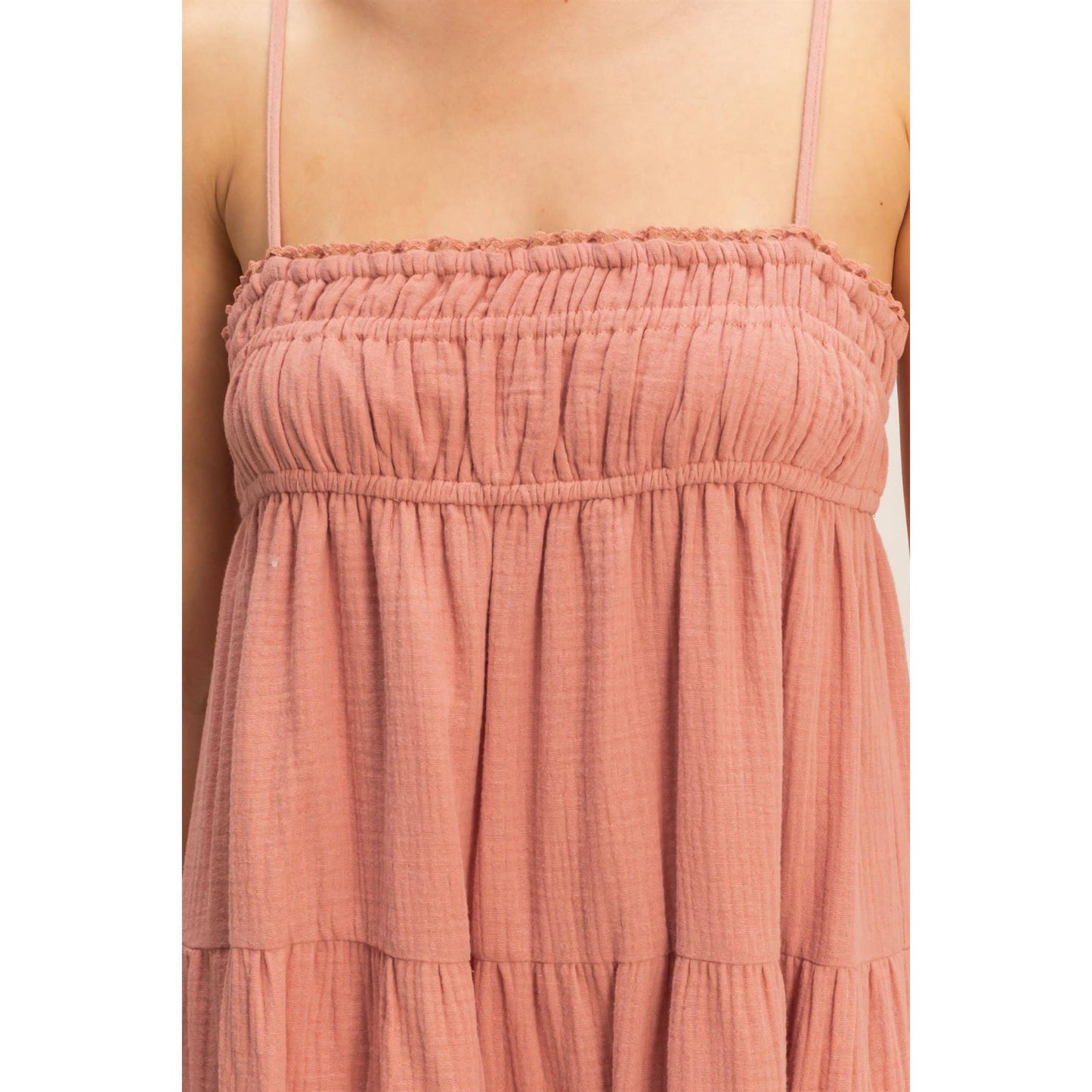 Smocked Tiered Maxi Dress
