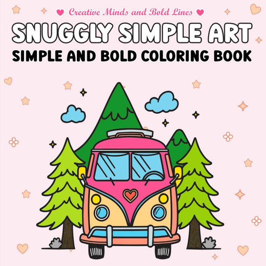 Giggles & Grace Books, LLC - Snuggly Simple Art Simple and Bold Coloring Book