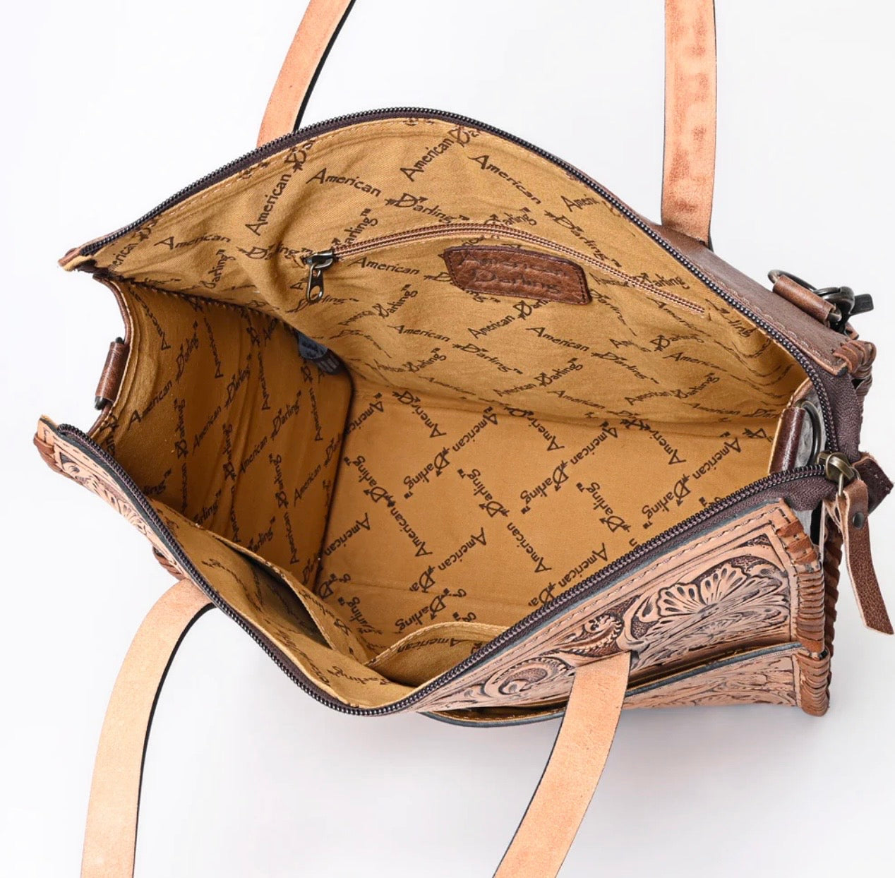 Tooled leather AD Bag/backpack