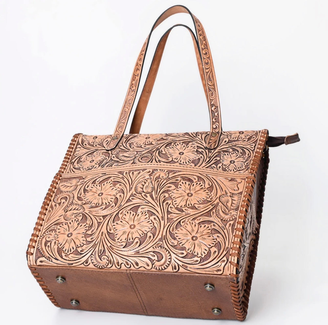 Tooled leather AD Bag/backpack
