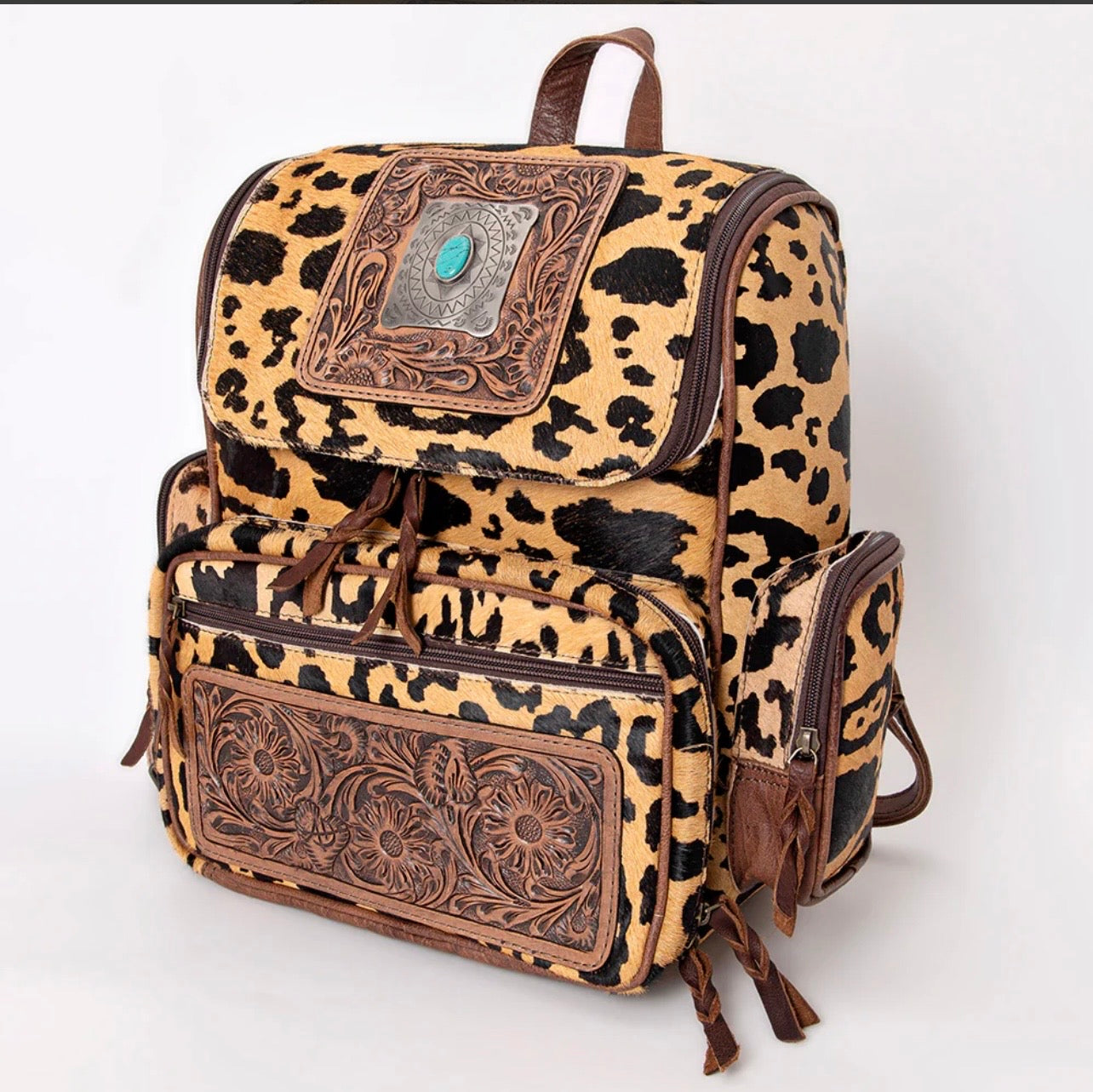 Leopard HOH Leather BAG/backpack AD