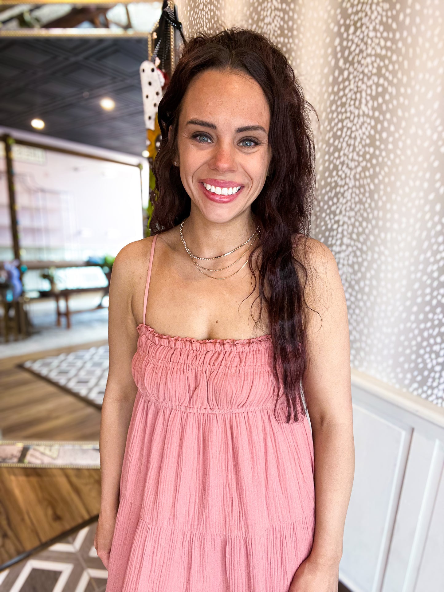 Smocked Tiered Maxi Dress