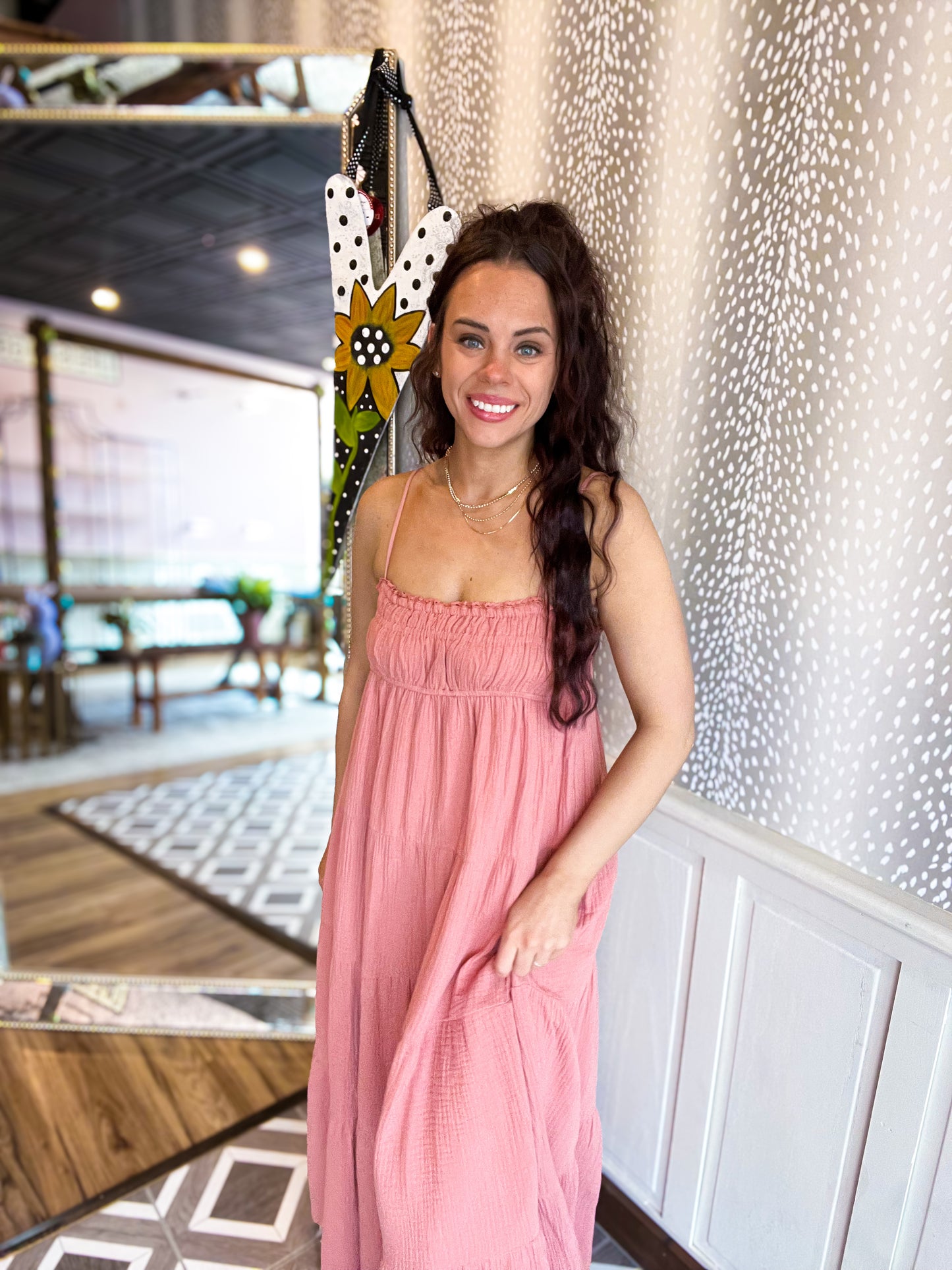 Smocked Tiered Maxi Dress