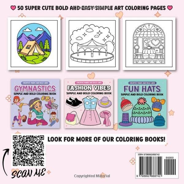 Giggles & Grace Books, LLC - Snuggly Simple Art Simple and Bold Coloring Book