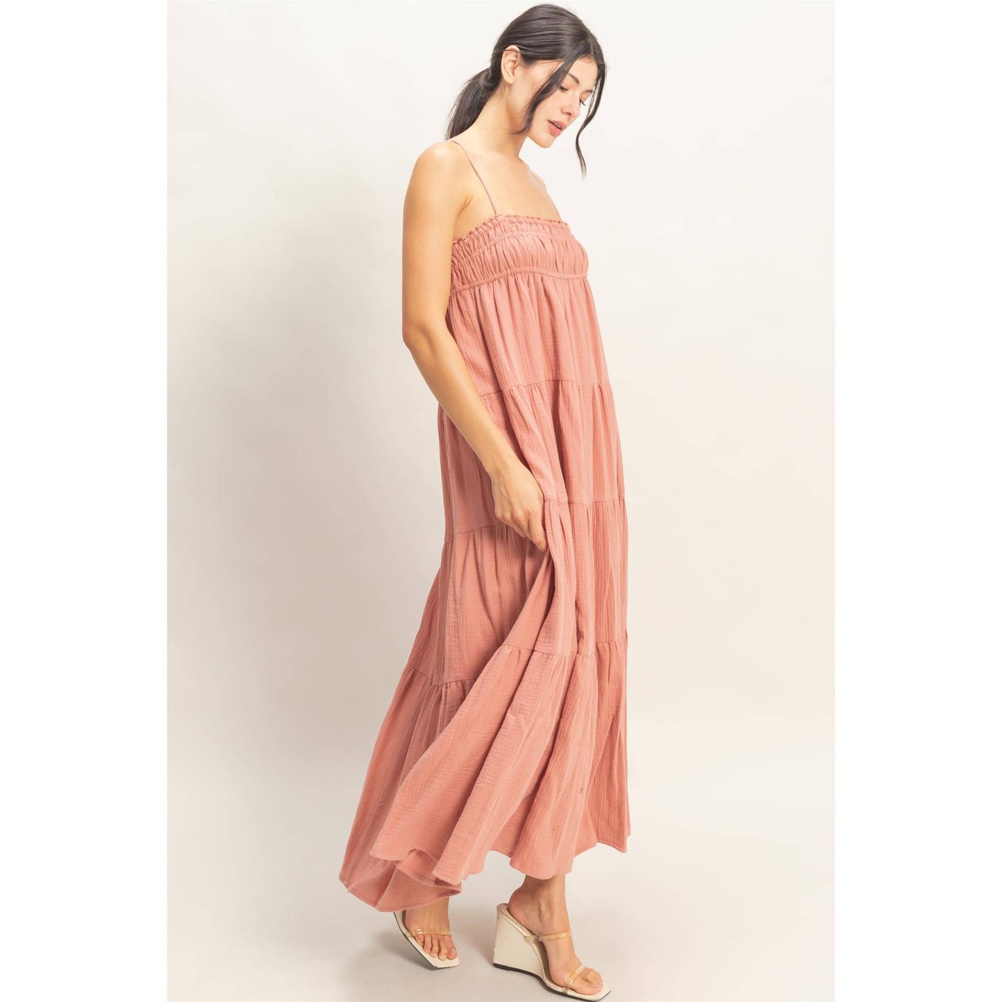 Smocked Tiered Maxi Dress