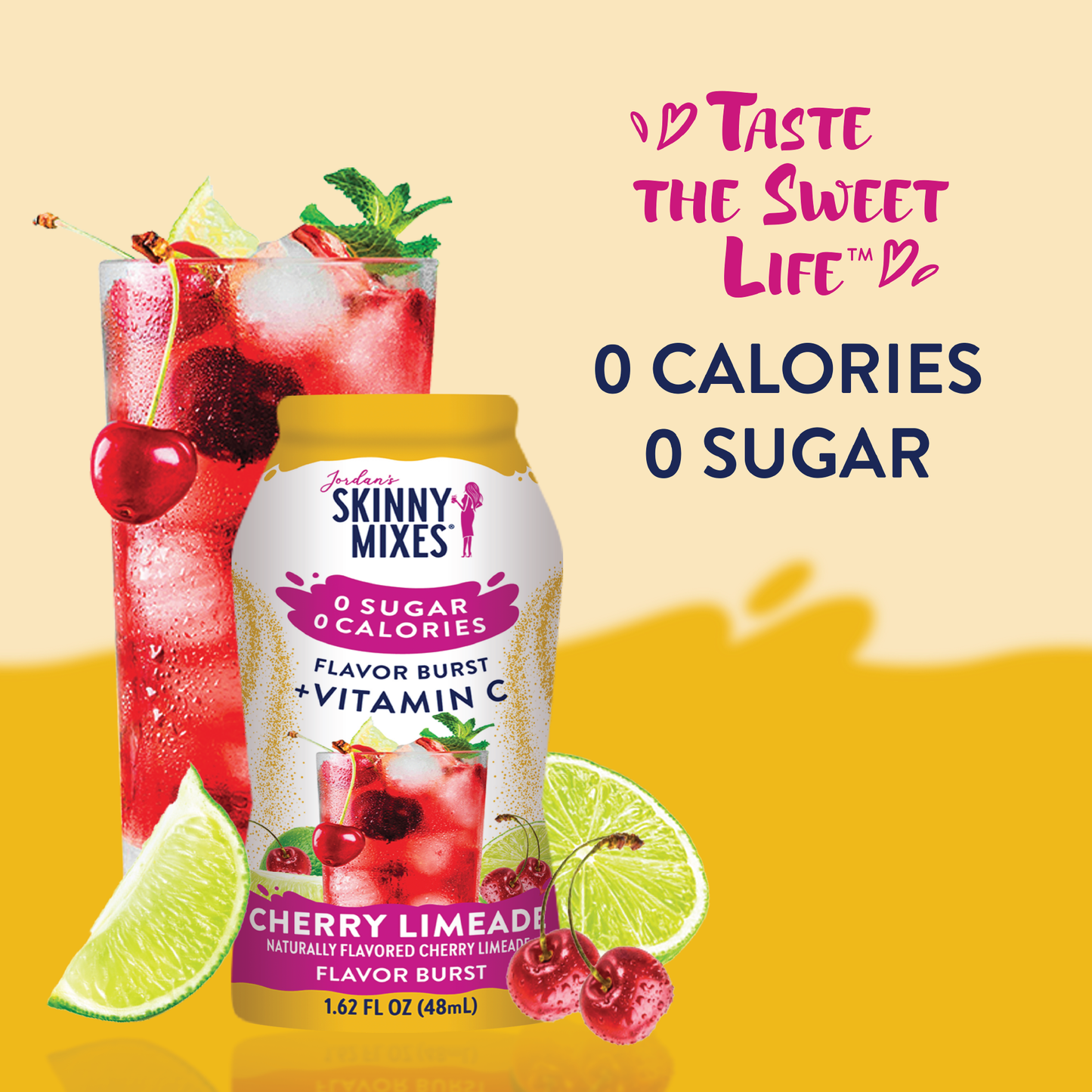 Jordan's Skinny Mixes - Flavor Burst - Sugar Free Cherry + Antioxidant