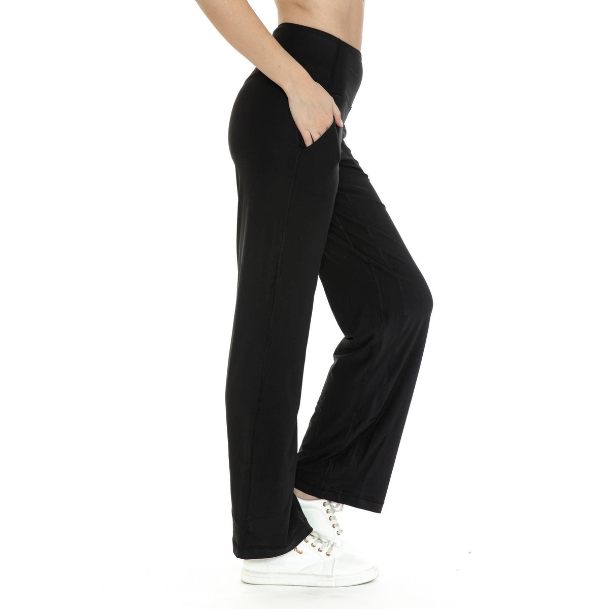Navy Wide Leg Activewear Pants