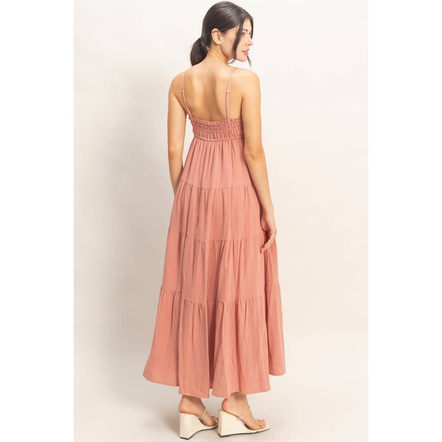 Smocked Tiered Maxi Dress